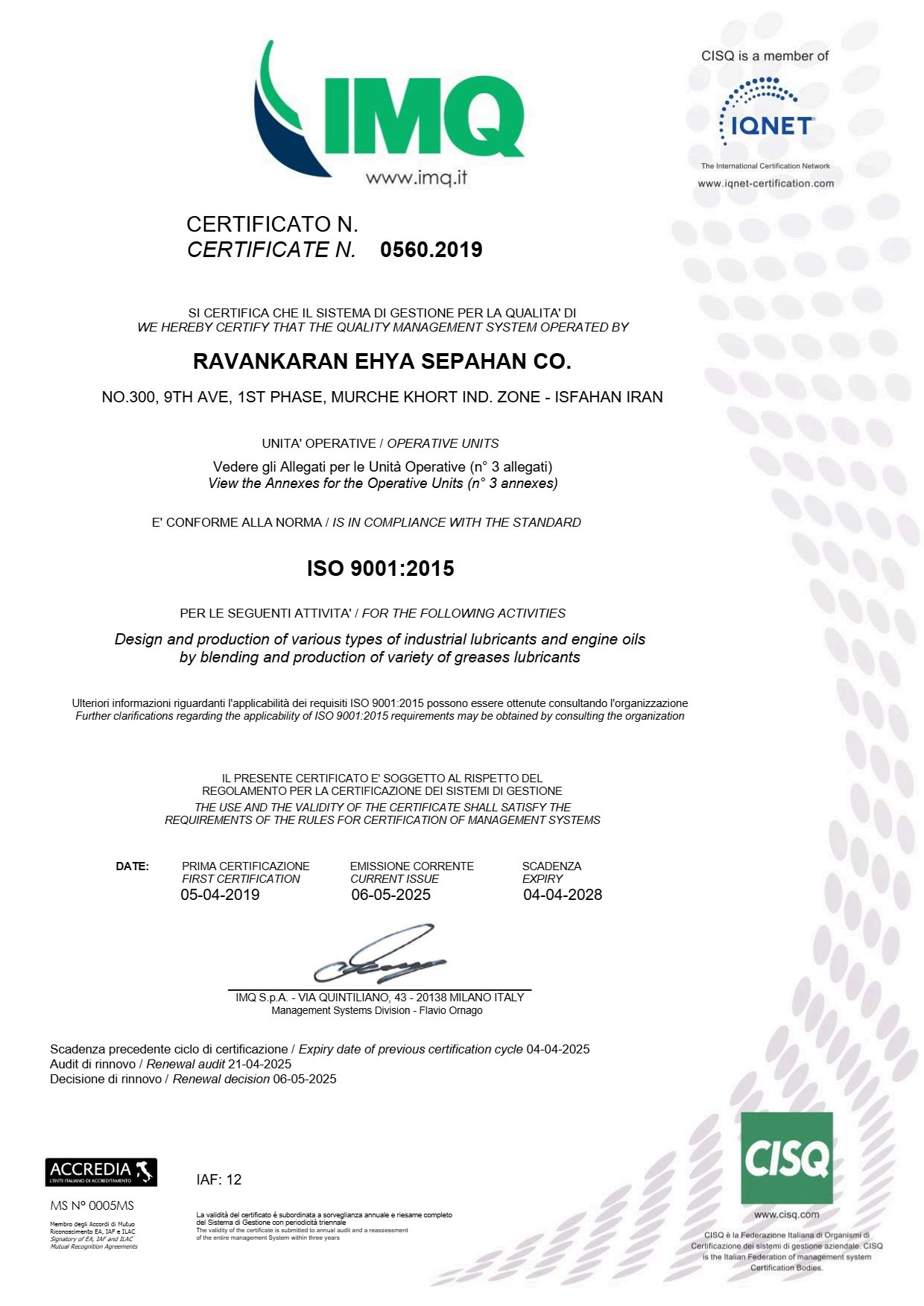 ISO 9001:2015
